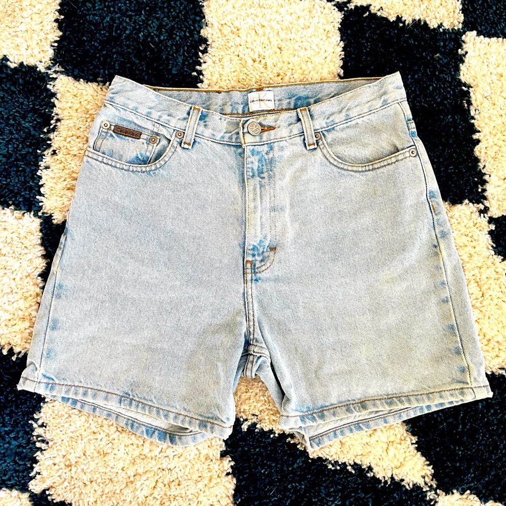 Vintage Calvin Klein Dad shorts light wash